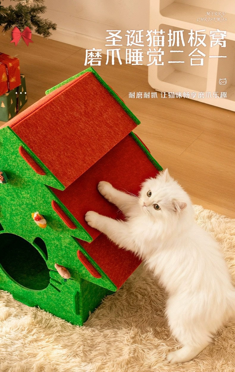 Eco-Friendly PET Acoustic Felt Cat Cave - High-Density Sound-Absorbing Panel Nest - Modular Interlocking Design